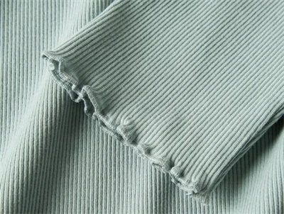 Name It nattøj grøn bluse i ribkvalitet