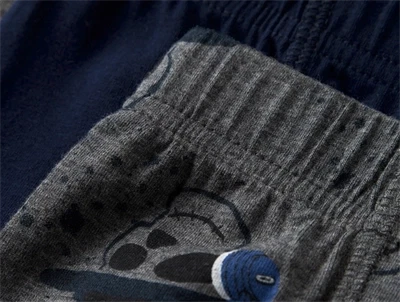 name it boxershorts i grå og mørkeblå nuancer med print