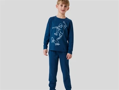 Name It nattøj i blå nuance med skateboardprint