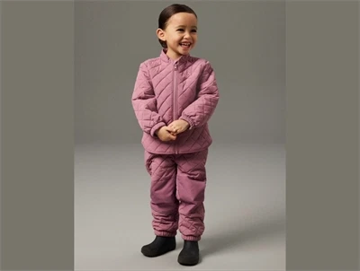 Name It quiltet sæt i rosa nuance på barn