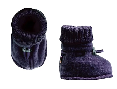 Joha futter i mørkeblå uld med elastiklukning