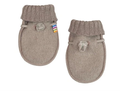 Joha vanter i beige uld med elastiklukning