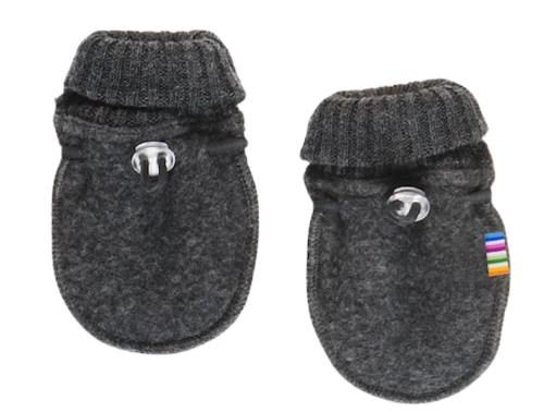 Joha vanter i mørkegrå uld med elastiklukning