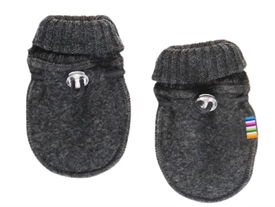 Joha vanter i mørkegrå uld med elastiklukning