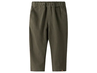 Lil' Atelier bukser i grøn sea turtle med elastik i taljen