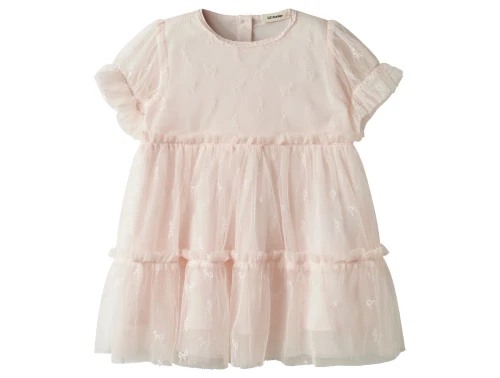 Lil\' Atelier kjole i almost mauve med tyl og flæser