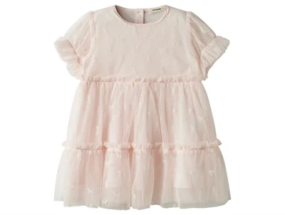 Lil' Atelier kjole i almost mauve med tyl og flæser