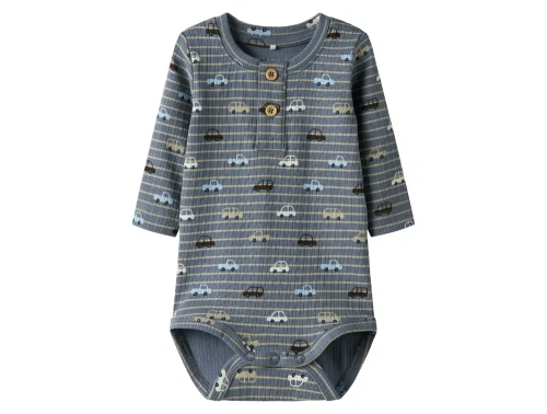 Name It body blå flint stone med biler og knapper foran