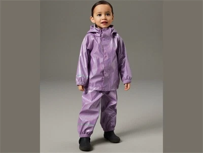 Name It regnsæt i lilla nuance på barn