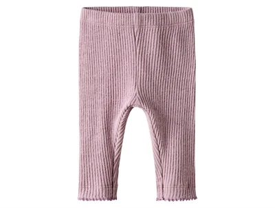 Name It leggings keepsake lilac med ribstruktur