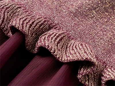 Name It burgundy kjole med glimmer detalje