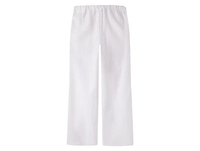 bagside af lyserøde Name It bukser med tynde striber