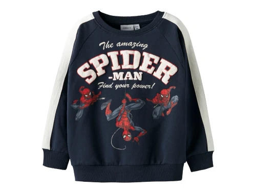 Name It Spiderman sweatshirt i navy med print