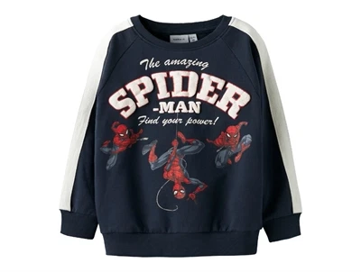 Name It Spiderman sweatshirt i navy med print