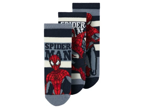 Name It Spiderman strømper navy 3-pak med print