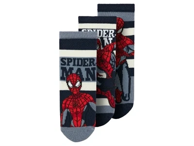 Name It Spiderman strømper navy 3-pak med print