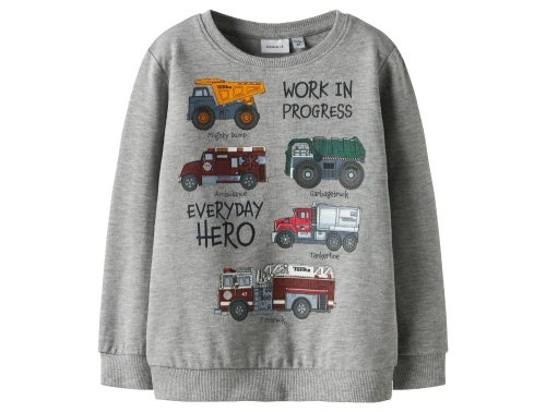Name It sweatshirt i grå med Tonka biler