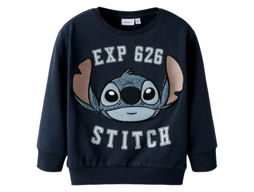 Name It sweatshirt i navy med Stitch print