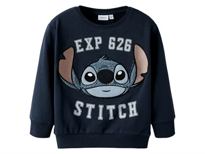 Name It sweatshirt i navy med Stitch print