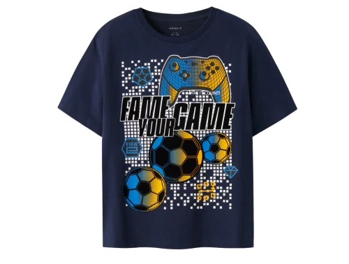 Name It t-shirt navy blazer med fifa print