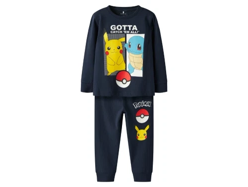 Name It natdragt navy blazer med Pokémon print foran