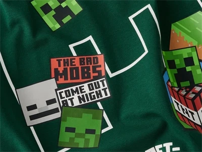 Name It t-shirt i grøn med Minecraft print