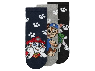 Name It Paw Patrol strømper navy 3-pak med print