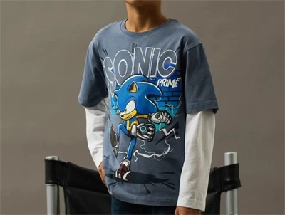 Name It t-shirt flint stone med Sonic print