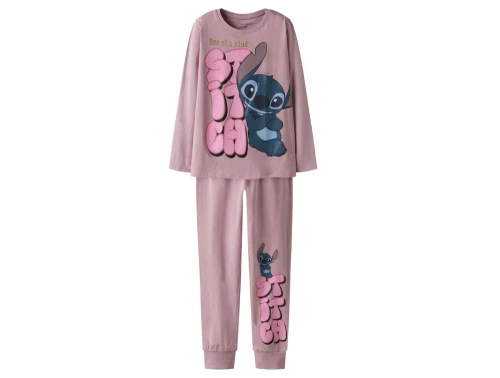 Name It pyjamas keepsake lilac med Stitch print
