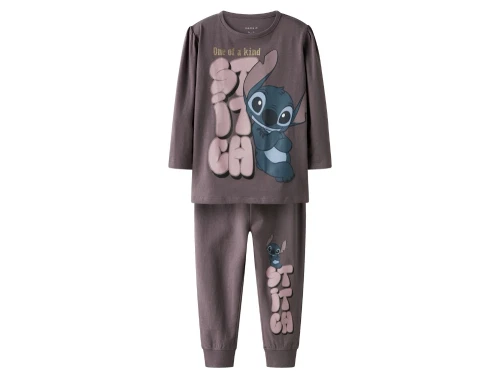 Name It natdragt lilla moonscape med Stitch print foran