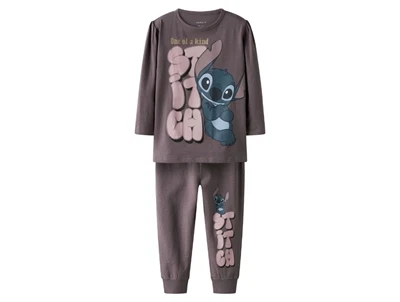 Name It natdragt lilla moonscape med Stitch print foran