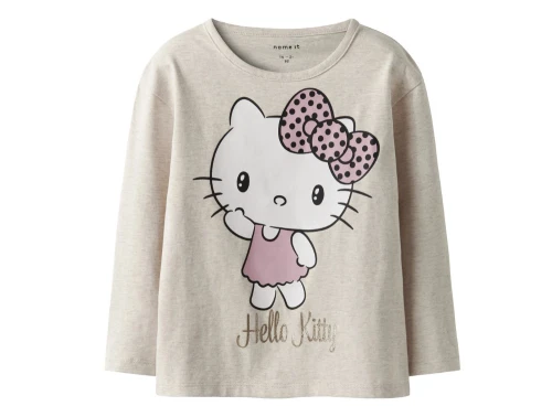 Name It bluse peyote melange med Hello Kitty print