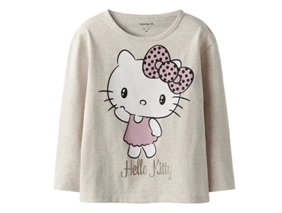 Name It bluse peyote melange med Hello Kitty print