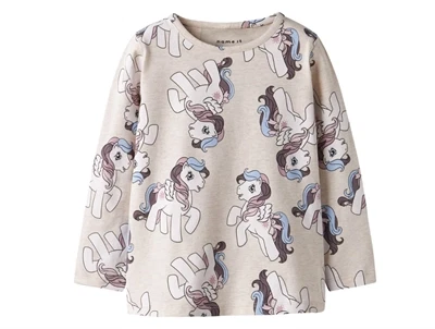 Name It bluse peyote melange med My Little Pony print