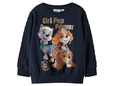 Name It sweatshirt navy blazer med Paw Patrol print foran