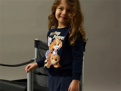 Name It sweatshirt navy blazer med Paw Patrol print foran