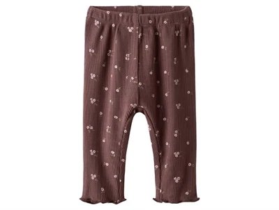 Name It leggings peppercorn med blomsterprint