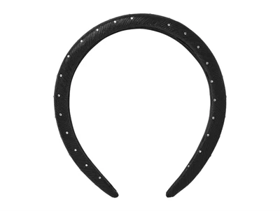 Name It hårbøjle Black med glitter og små sten