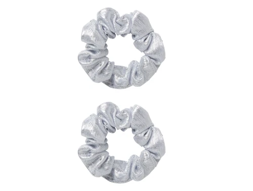 sølv hårelastikker fra Name It med glitter