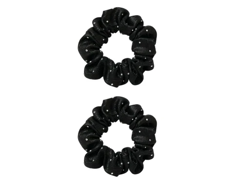 sorte hårelastikker med glitter fra Name It