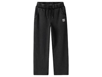 Name It sweatpants sort med badge og snøre