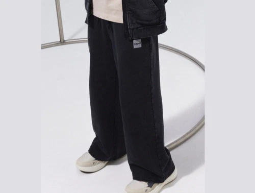 Name It sweatpants sort med badge og snøre