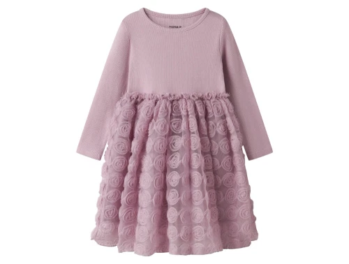 Name It kjole keepsake lilac med rosendetaljer