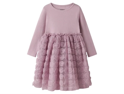 Name It kjole keepsake lilac med rosendetaljer
