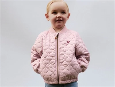 Name It quiltet jakke i rosa nuance på barn