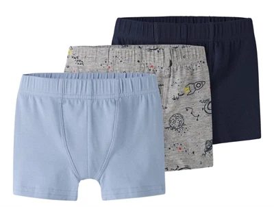 Name It boxershorts grey melange med rumprint 3-pak