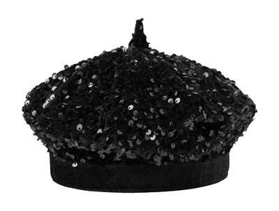 Name It baret hat sort med pailletter