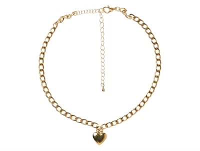 halskæde fra Name It i guld med hjertevedhæng