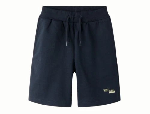 Name It sweatshorts i navy nuance salute med print på benet