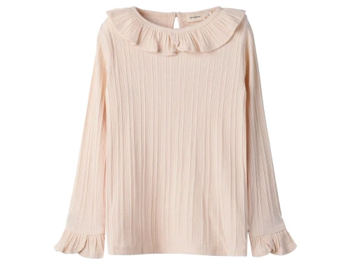 Lil\' Atelier bluse novelle peach med flæser